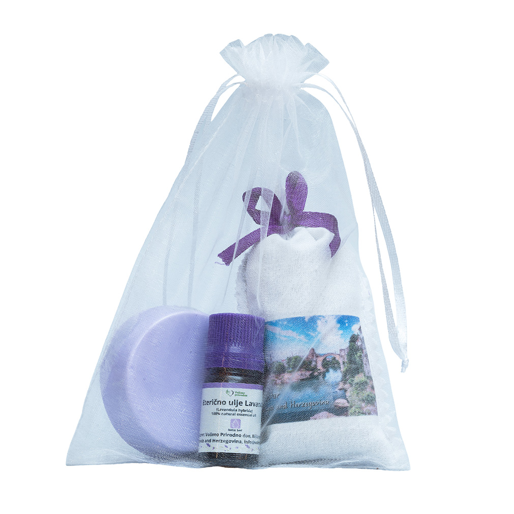 Set Lavender Bliss – Eterično ulje, Sapun i Vrećica Lavande